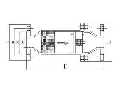 乙炔<a href='http://dzll.com.cn/Product/zhq/' target='_blank'><a href='http://dzll.com.cn/Product/zhq/' target='_blank'>阻火器</a></a>結(jié)構(gòu)圖